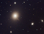 M87, cropped and enlarged image