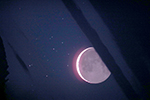 Moon and Pleiades at 3:55 am